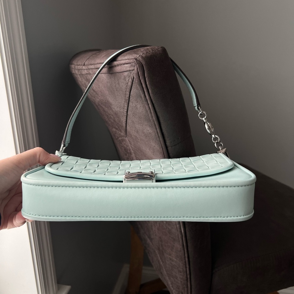 Michael Kors MK Bradshaw Small Woven Leather Convertible Shoulder Bag/Crossbody - Picture 11 of 16